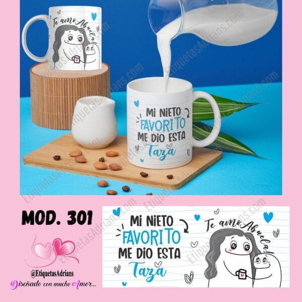 Taza 301 NIETO Te amo abuela