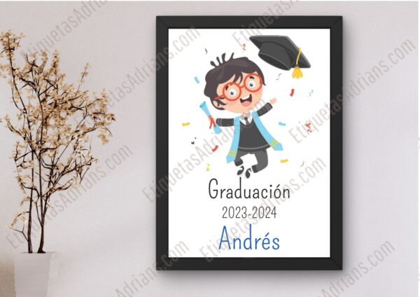 lámina GRADUACION niño